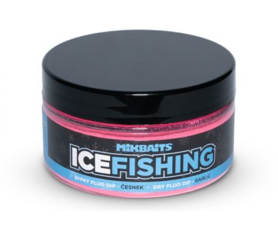 ice cesnák dip 405x330 - Mikbaits ICE FISHING – Sypký fluo dip Cesnák 100ml