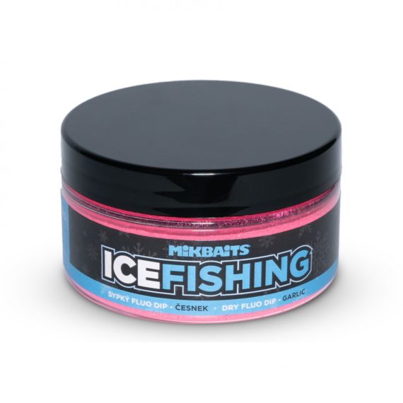 ice cesnák dip 570x570 - Mikbaits ICE FISHING – Sypký fluo dip Cesnák 100ml